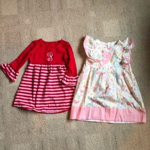 P initial girls dresses size 2/3T